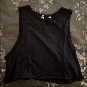 PacSun La Hearts Black Crop Muscle Tank Size XS